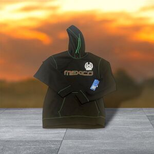 Game Of The World Mens Size Xl Pullover Hoodie Team Mexico Soccer Football Black